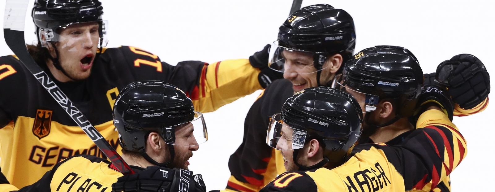 German hockey players in the Olympic semifinal sensationally break