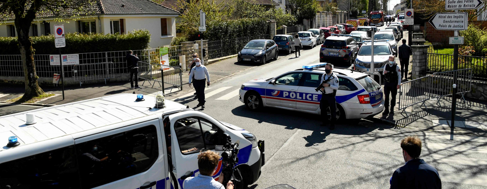 In France, a police officer was stabbed at a police station