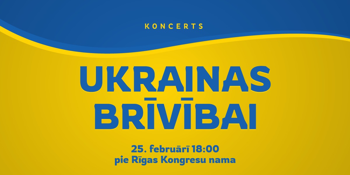 A concert in support of Ukraine will take place near the Riga Congress Hall / Day