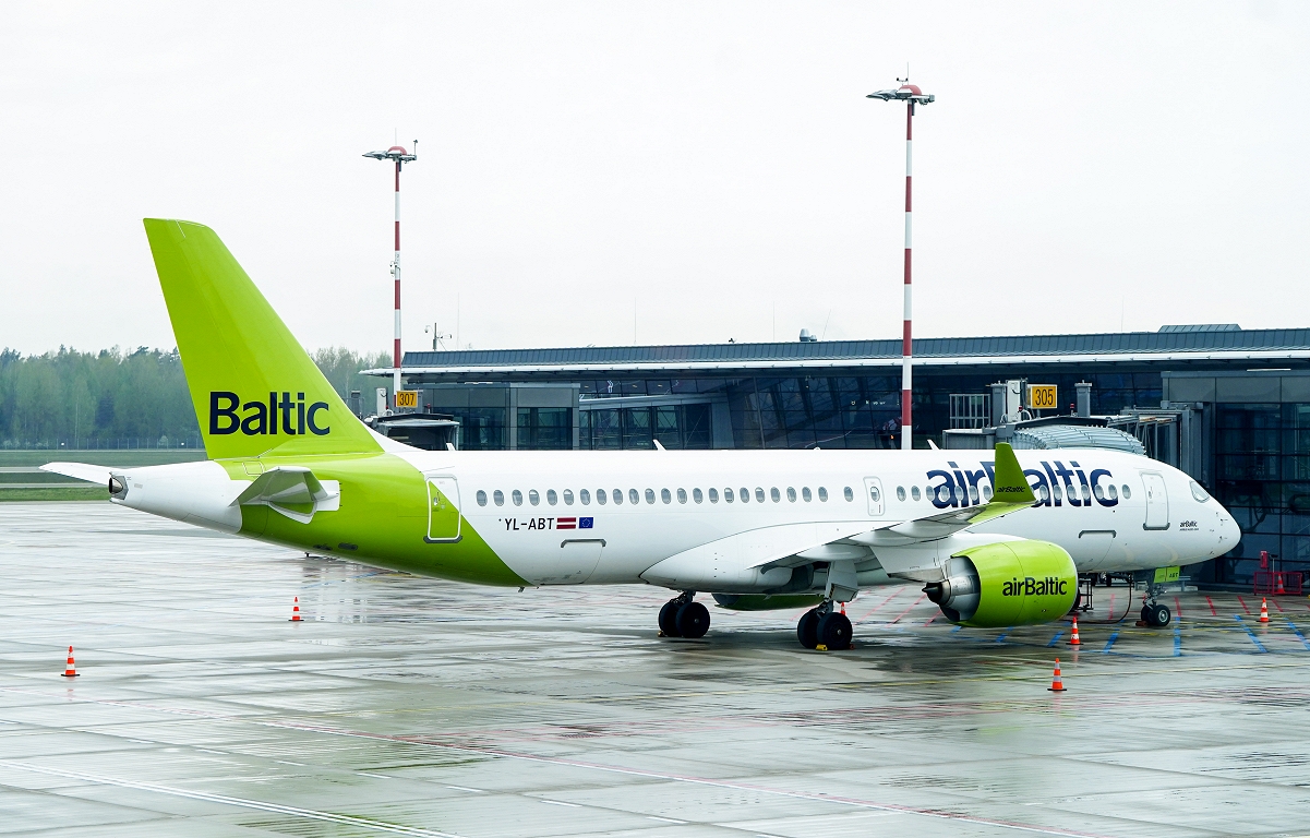 airBaltic pārvadāto pasažieru skaits deviņos mēnešos pieaudzis par 1,6%