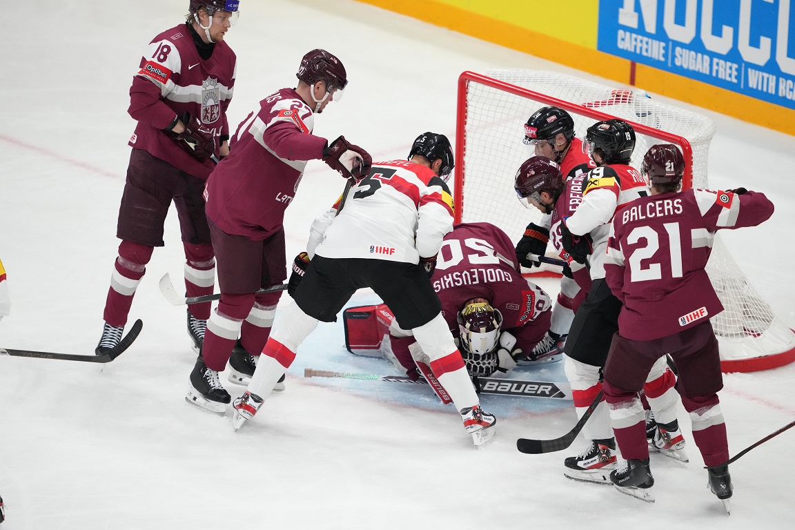 Latvian hockey players lose hard for Austria and will not play / day in the quarterfinals