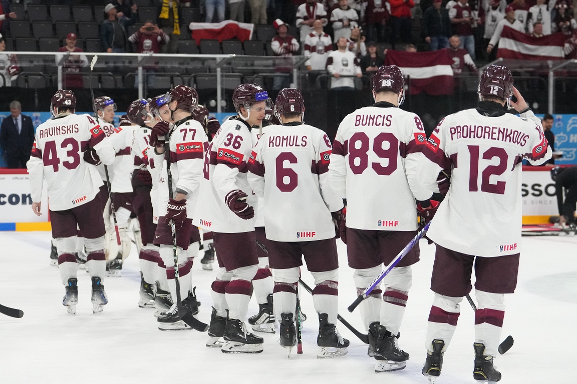 Latvian hockey team in IIHF « Power rank » retains eighth place / day