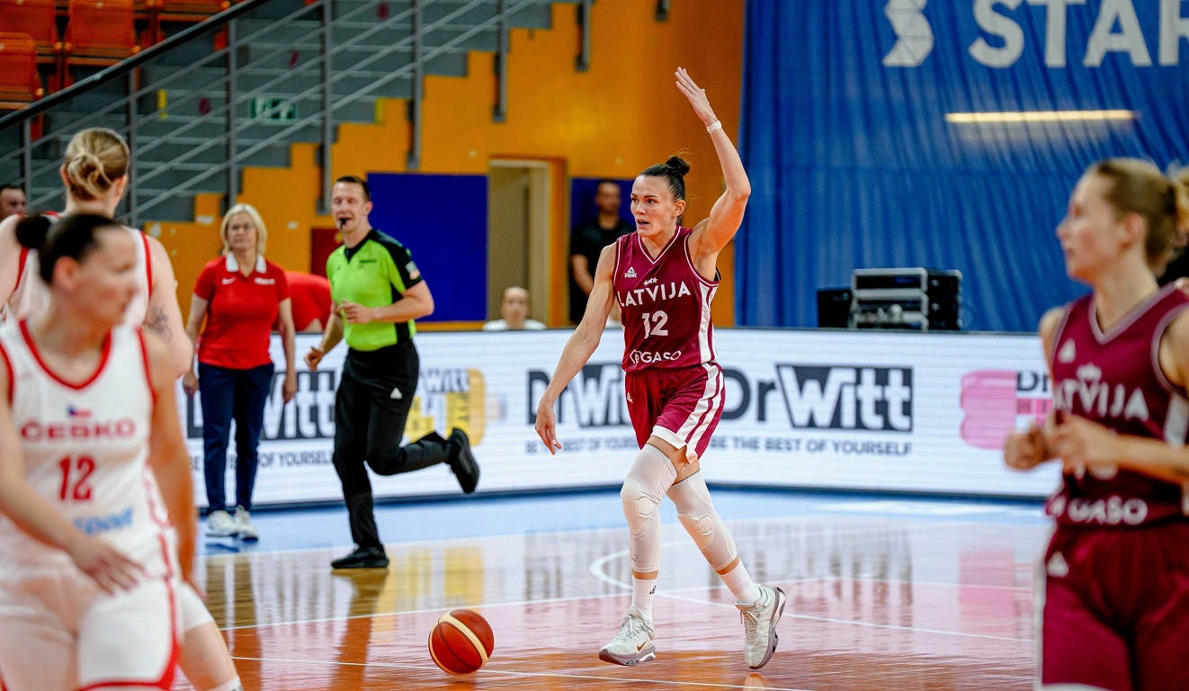 Latvian basketball players in the Czech Republic Loss in the second test match / day