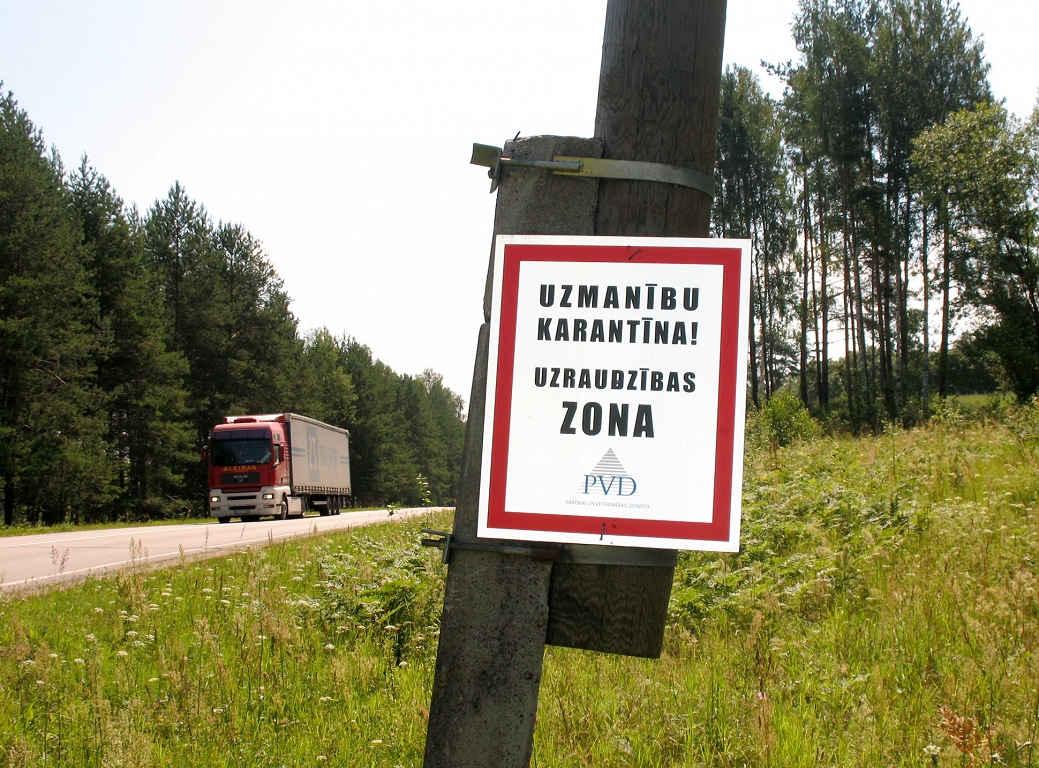 Delocated in Dzukste Parish in connection with ASF -specific quarantine and restrictions / day