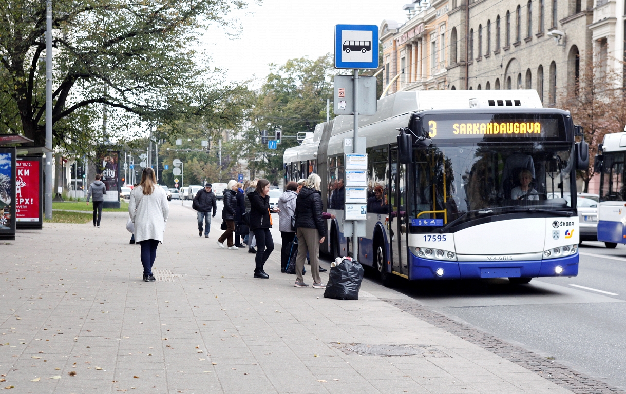 Nākamnedēļ Rīgā pārcels 3. trolejbusa galapunktu Sarkandaugavā