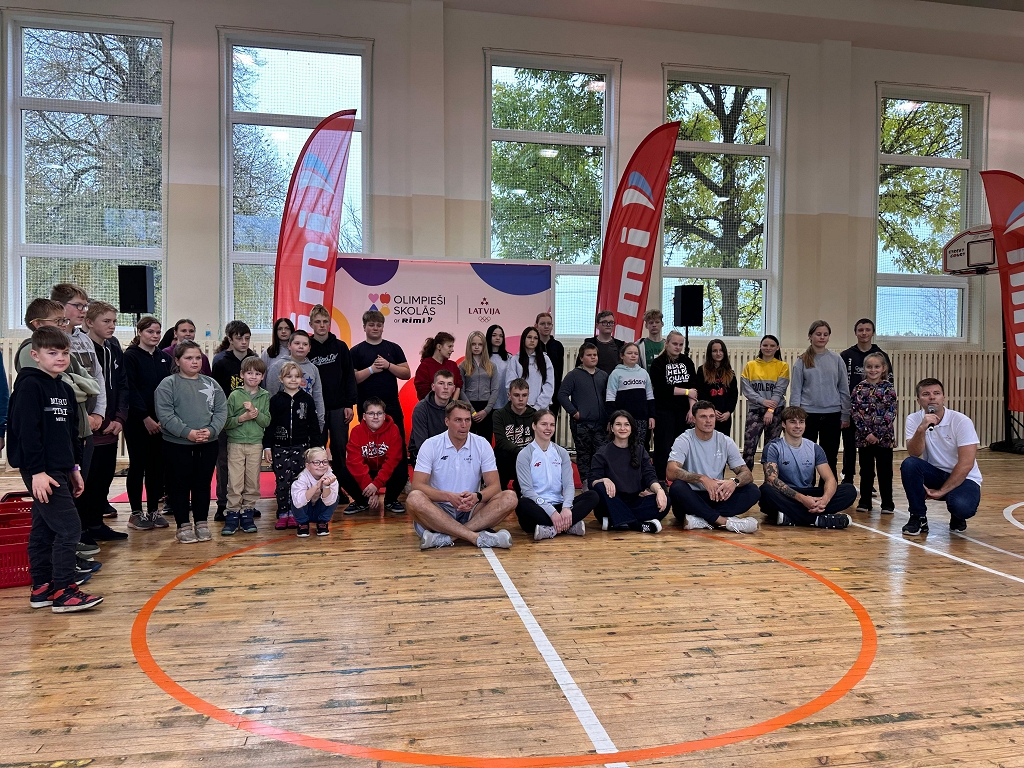 Iniciatīvas Olimpieši skolās ar Rimi iedvesmas vizītēs šoruden piedalījās vairāk nekā 900 skolēnu un 36 sportisti