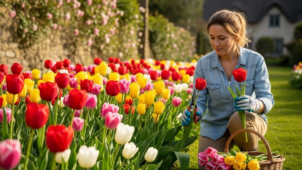 Kā kopt tulpes pēc to ziedēšanas?