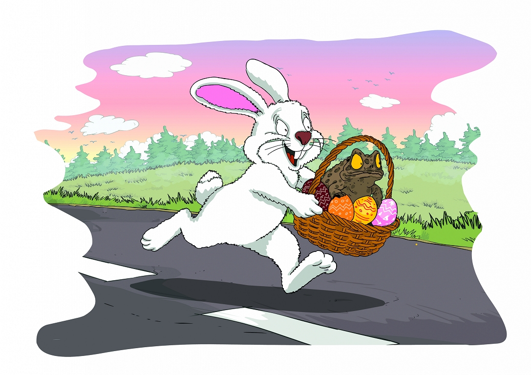 Apburtais princis Krupītis slēdz līgumu ar Lieldienu Zaķi