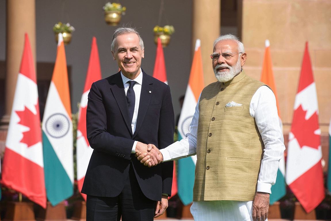 Kārnija vizītes laikā Indija un Kanāda vienojas atjaunot ciešu sadarbību