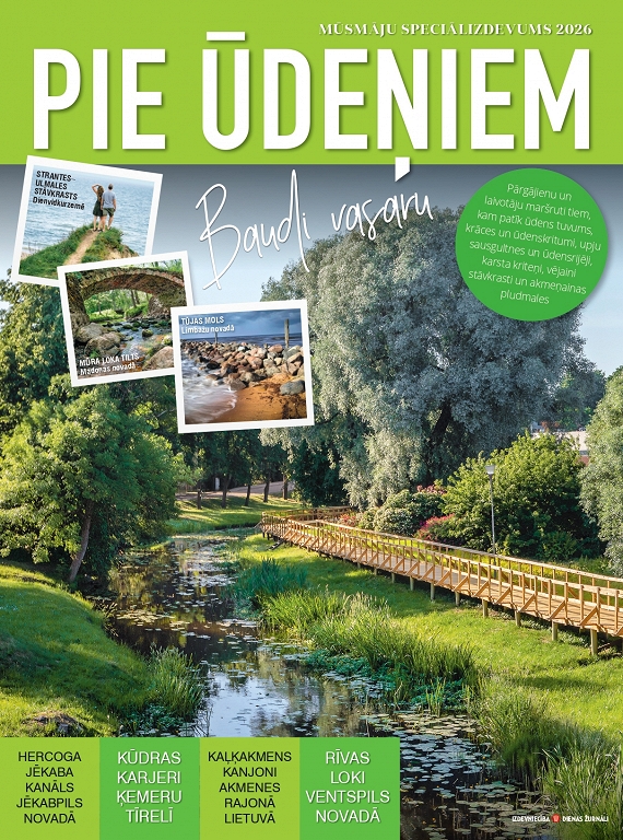 Iznācis žurnāla Mūsmājas 2026. gada speciālizdevums Pie ūdeņiem!