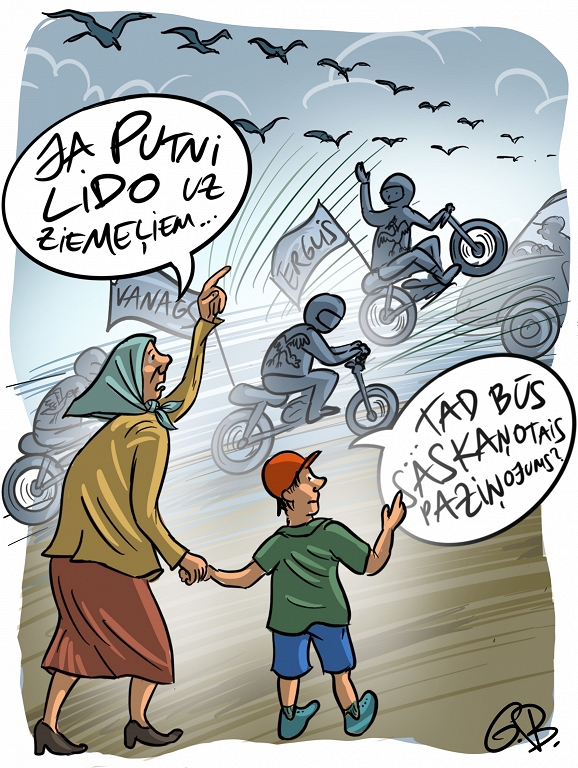 Motociklu lidojums