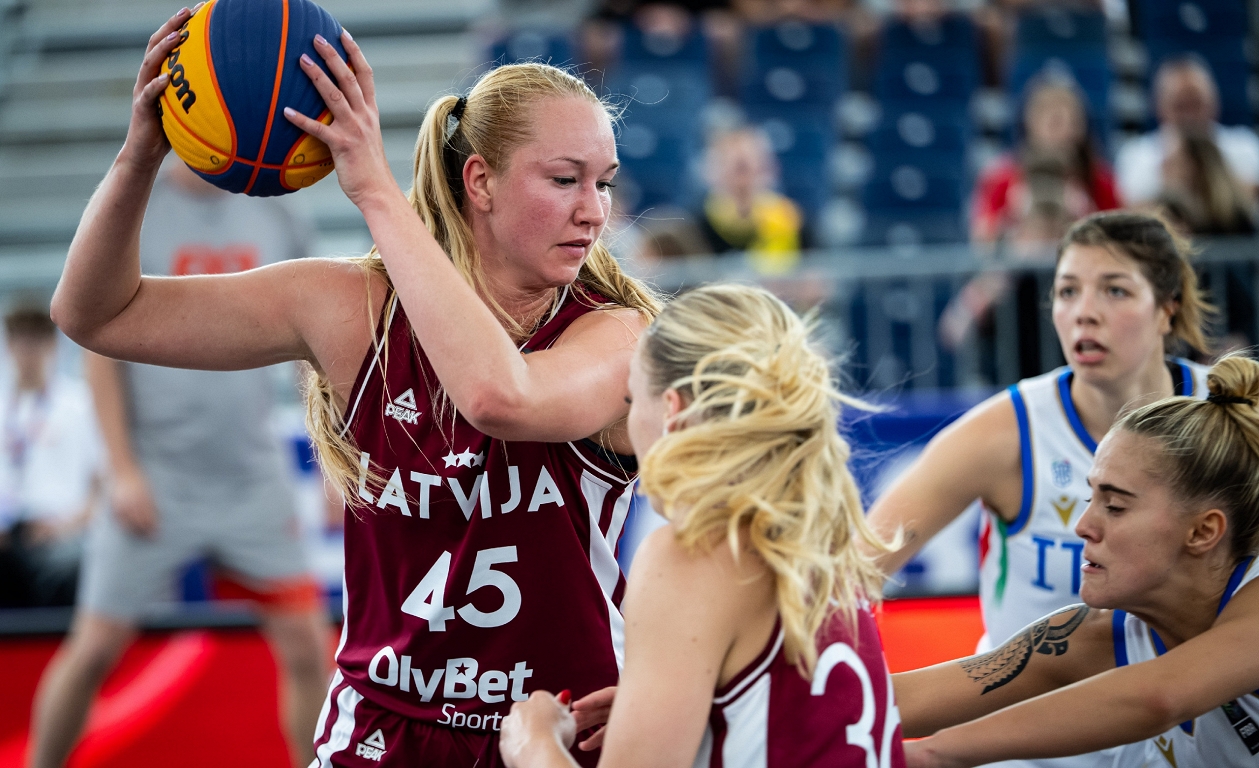 Latvijas 3x3 basketbolistes sasniedz PK play-off