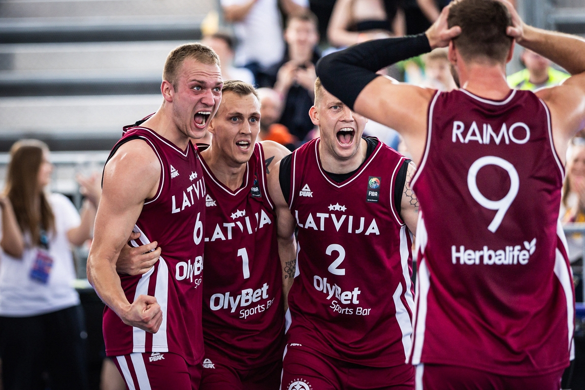 Latvijas 3x3 basketbolisti pirmo reizi kļūst par pasaules če