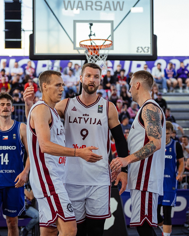 Latvijas 3x3 basketbola izlases Pasaules kausā cīnās par vietu ceturtdaļfinālā
